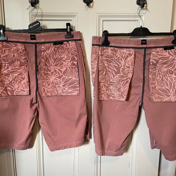 Hugo Boss Men's 'Rigan-Short' Salmon Pink Shorts, Size 34R x 2 - Picture 4 of 15